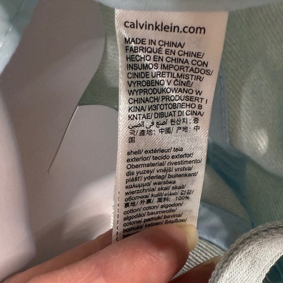 Calvin Klein Sky Blue Baseball Cap main image 7